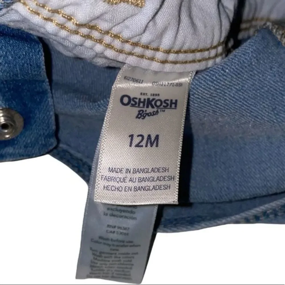 🎀3/$23🎀 oshkosh jean floral overall